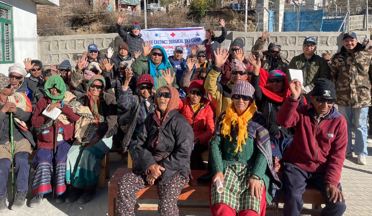 हुम्लामा निःशुल्क आँखा शिविर- अपाङ्गता र ज्येष्ठ नागरिक लाभान्वित