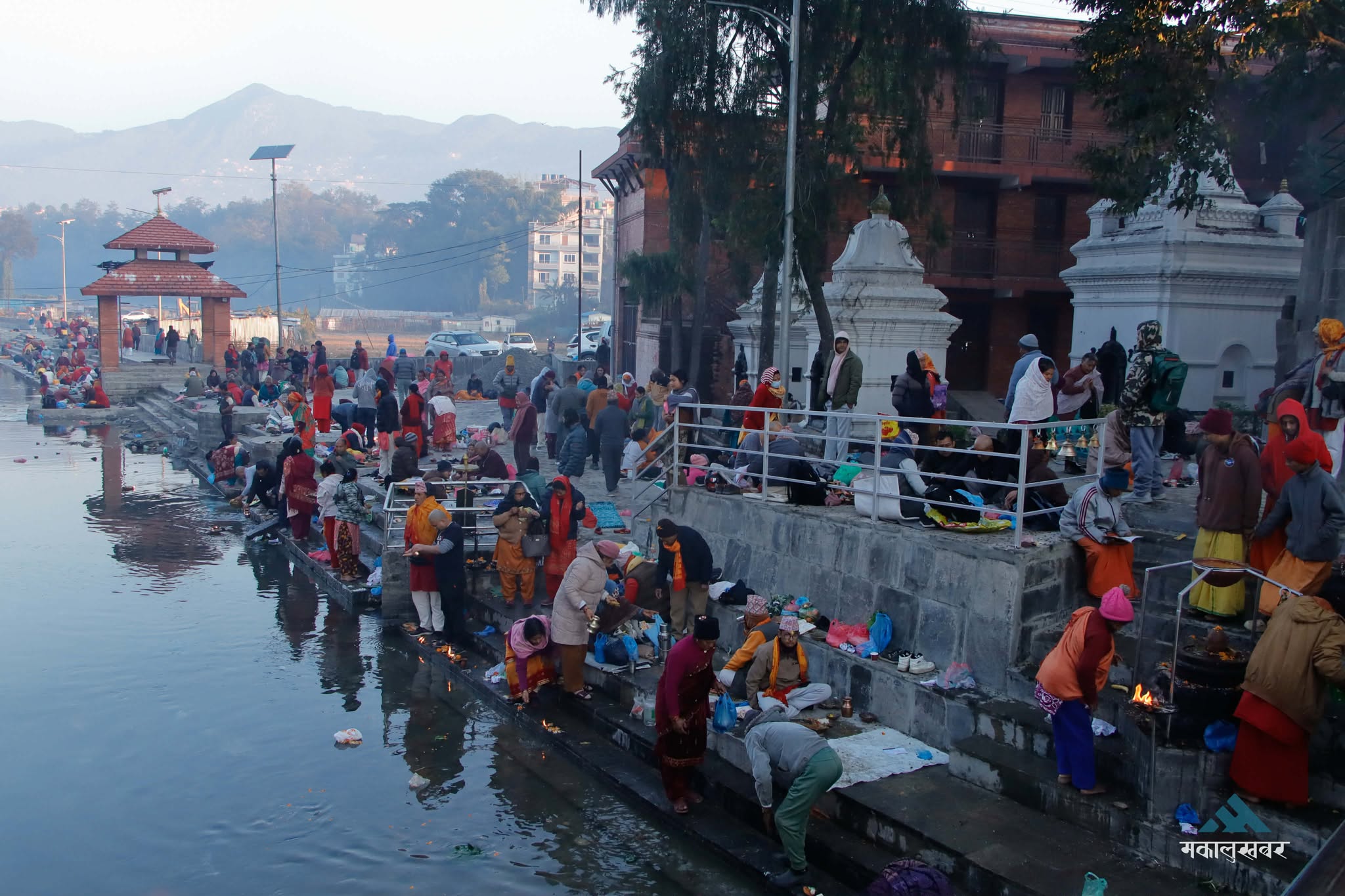 गोकर्णेश्वर उत्तरवाहिनीमा तीर्थ श्राद्ध गर्नेको घुइँचो (तस्बिरहरू)
