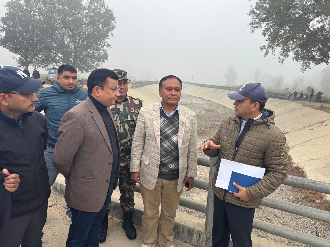 टनकपुर पुगेर मन्त्री घिसिङले भने- ‘सुक्खा खेतमा पानी पुर्‍याउन भारतसँग पहल भइरहेको छ’