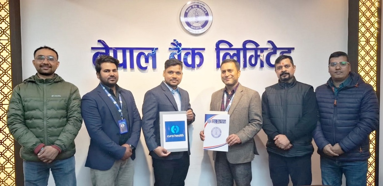 नेपाल बैंक र क्यूरा हेल्थबीच स्वास्थ्य सेवामा विशेष छुट सम्झौता