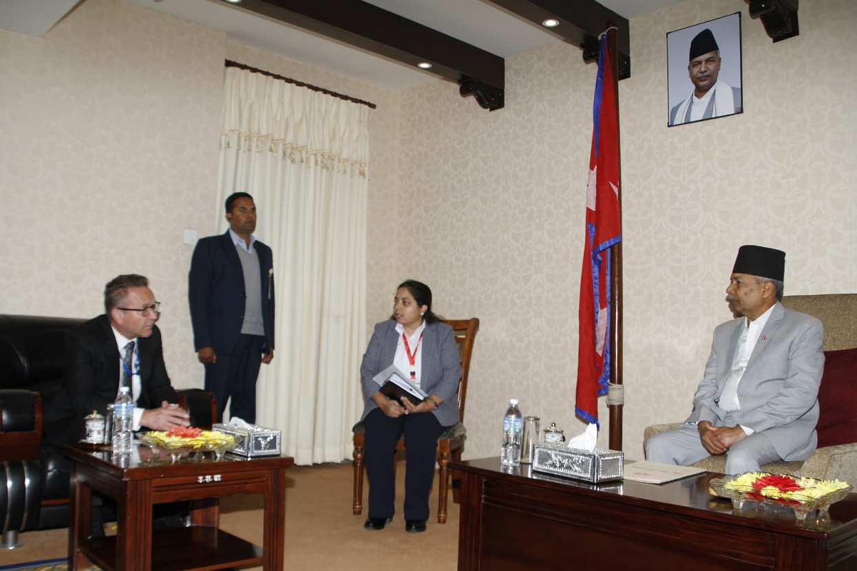 उपराष्ट्रपति यादवसँग फिनल्यान्डका राजदूतको शिष्टाचार भेट