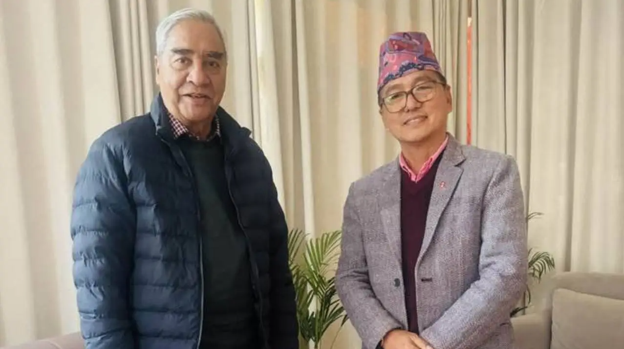 कांग्रेसका सभापति देउवा र राप्रपाका अध्यक्ष लिङ्देनबीच भेटवार्ता