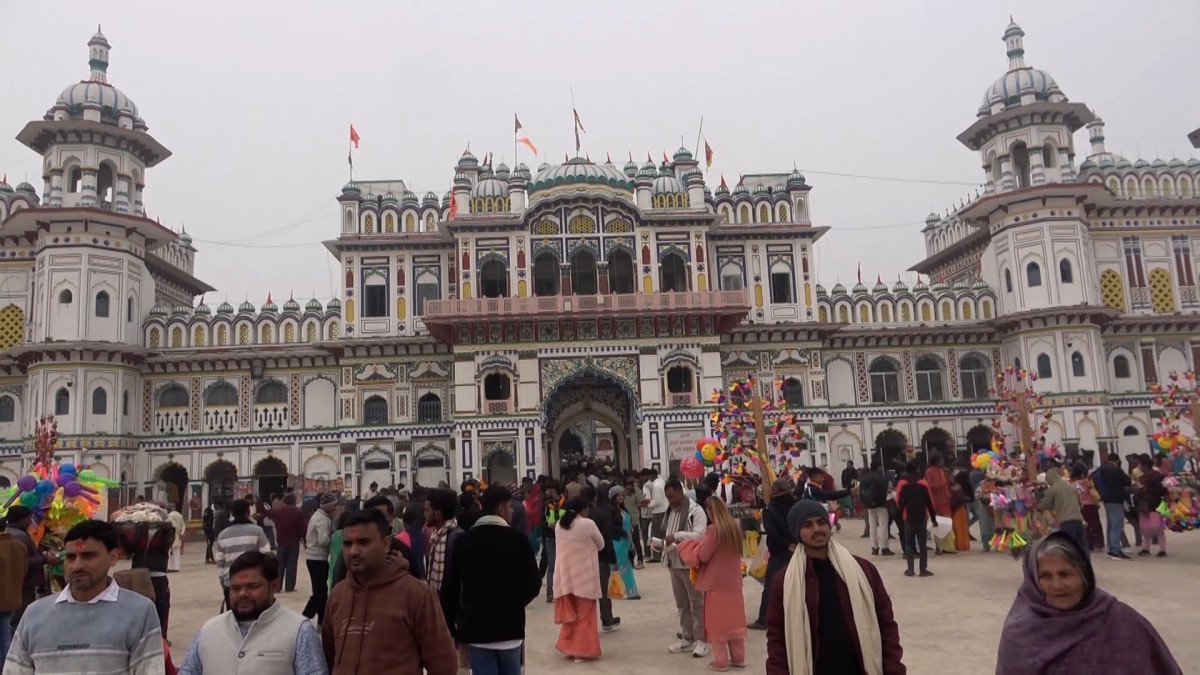 अंग्रेजी नयाँ वर्षमा जनकपुरधाममा बढे पर्यटक