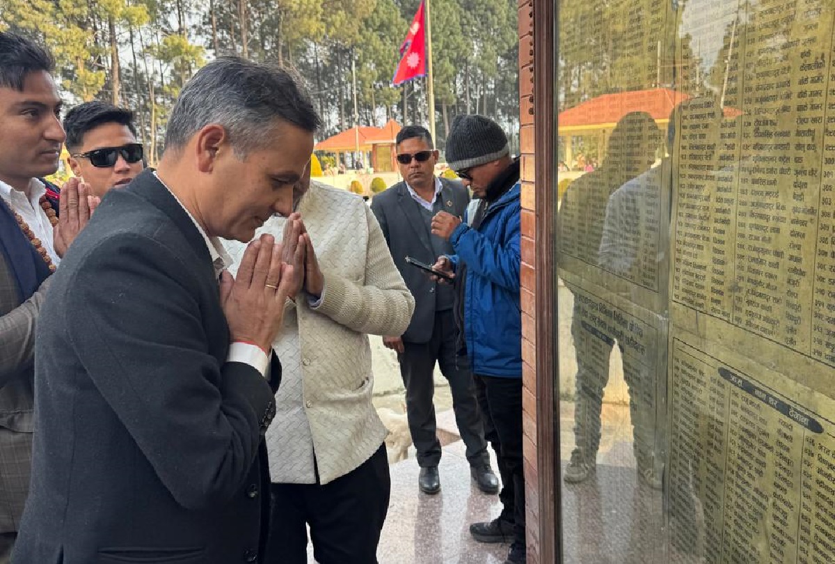 गृहमन्त्रीद्वारा राष्ट्रिय सहिद पार्कको अवलोकन, जेनजी सहिदका नामावली राख्नेबारे छलफल