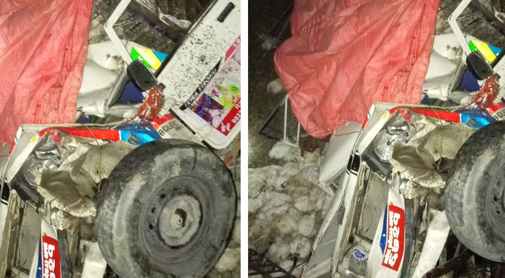 सिमखोलामा खस्यो गाडी, एक जनाको मृत्यु