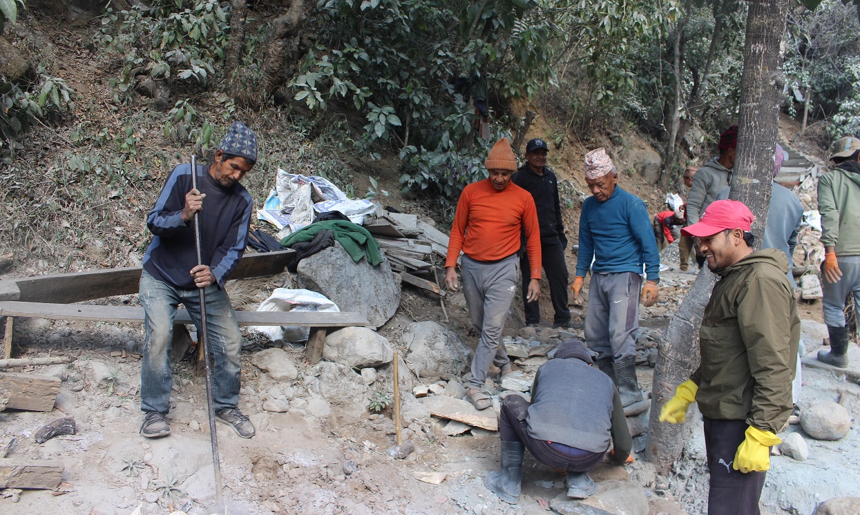 व्यवस्थित पदमार्ग निर्माण सुरु