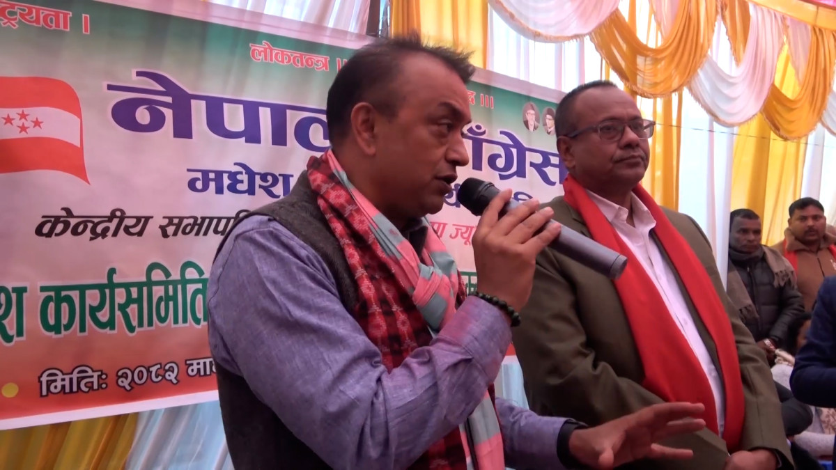 देउवासँग संवादमा छु, काँग्रेस एक ढिक्का भएर निर्वाचनमा जान्छ: गगन थापा