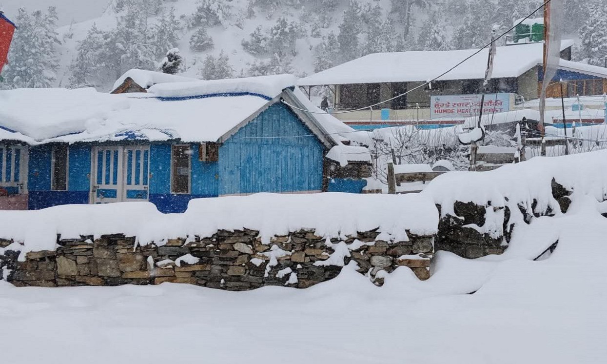 आज उच्च पहाडी र हिमाली क्षेत्रमा वर्षा र हिमपात