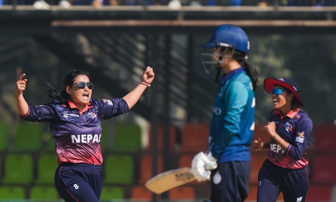 महिला विश्वकप छनोटमा नेपालको खराब सुरुवात, थाइल्यान्डसँग ८ विकेटले पराजित