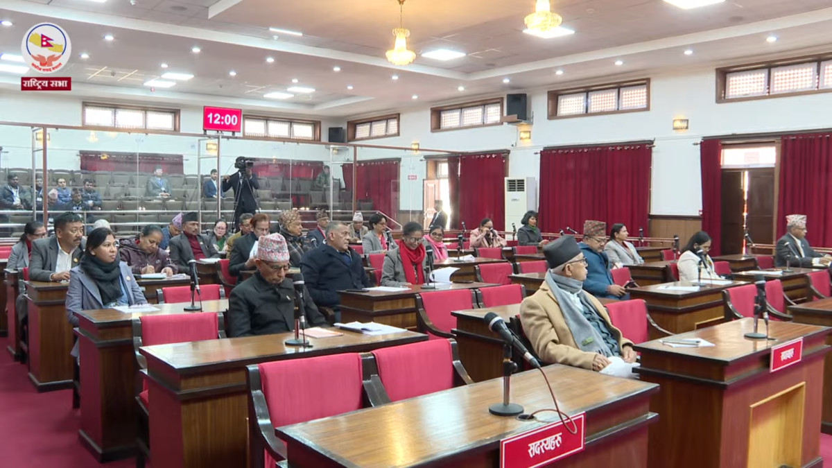राष्ट्रियसभाः शून्य समयमा समसामयिक विषयमा सरकारको ध्यानाकर्षण