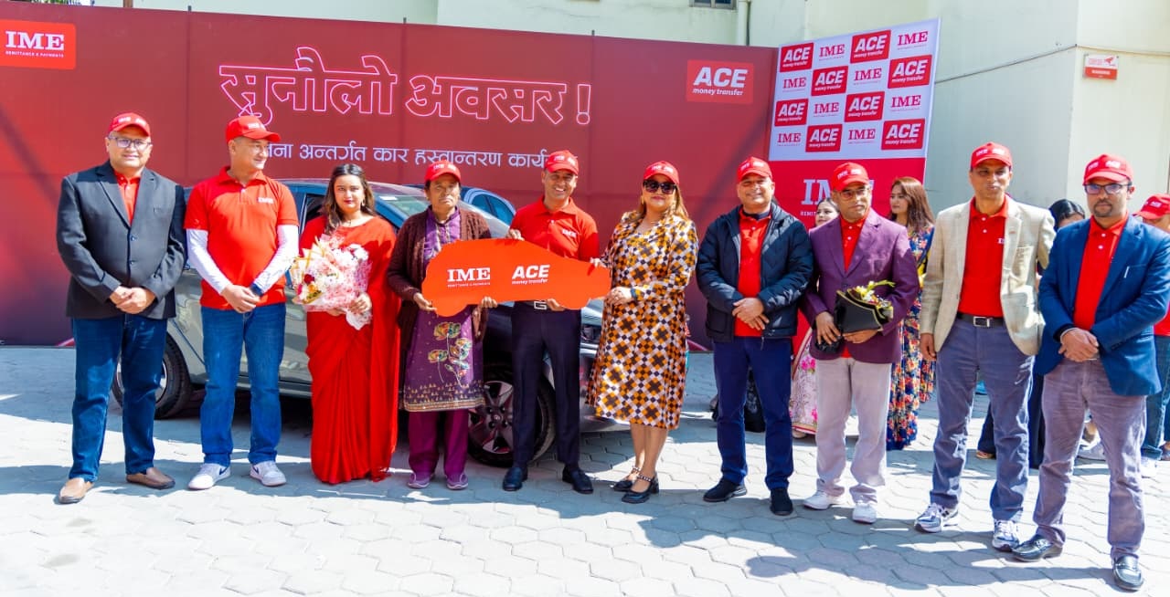 एस मनि ट्रान्सफर मार्फत आइएमई गरेका बद्री लामाले जिते टाटा टियागो ईभी कार