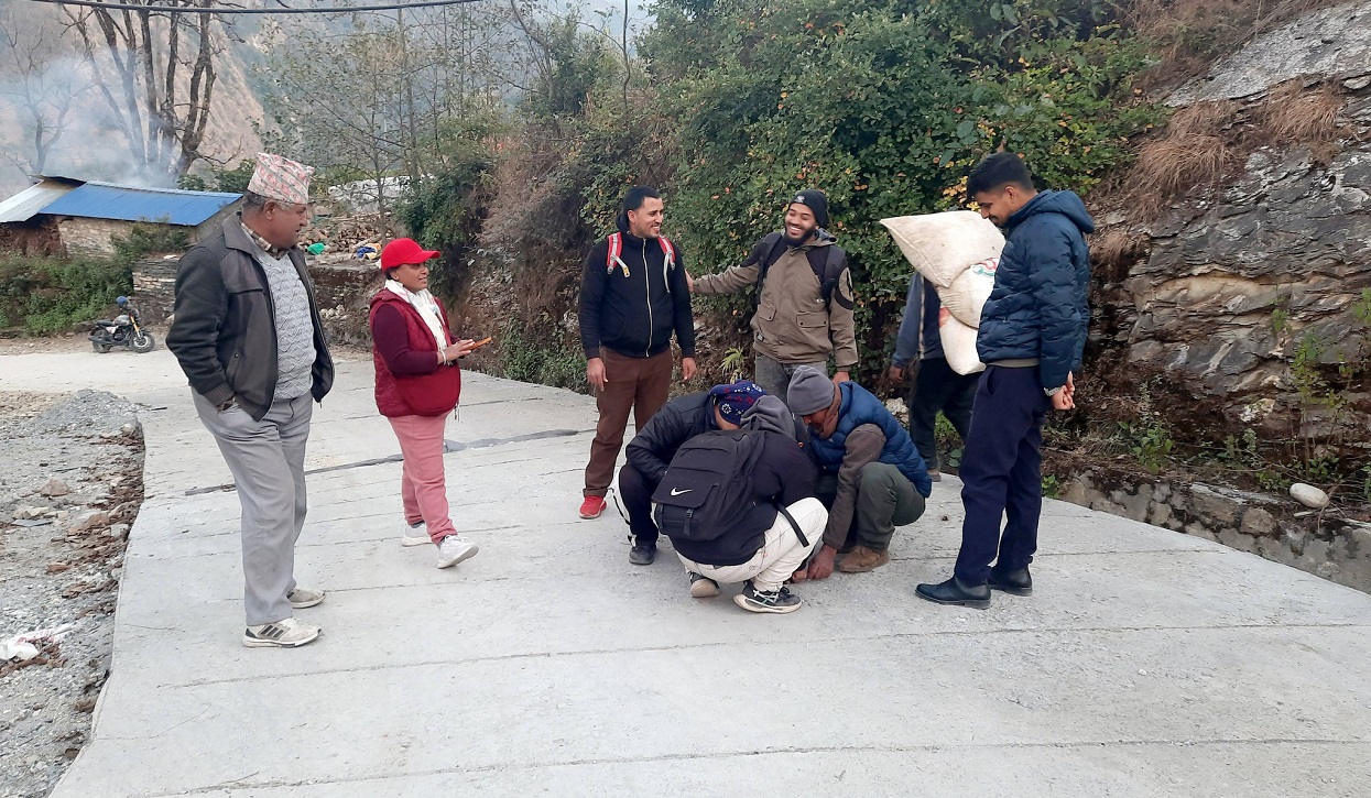 पर्यटकीयस्थल घोडेपानी जोड्ने सडक स्तरोन्नति योजना लक्ष्यअघि नै सम्पन्न