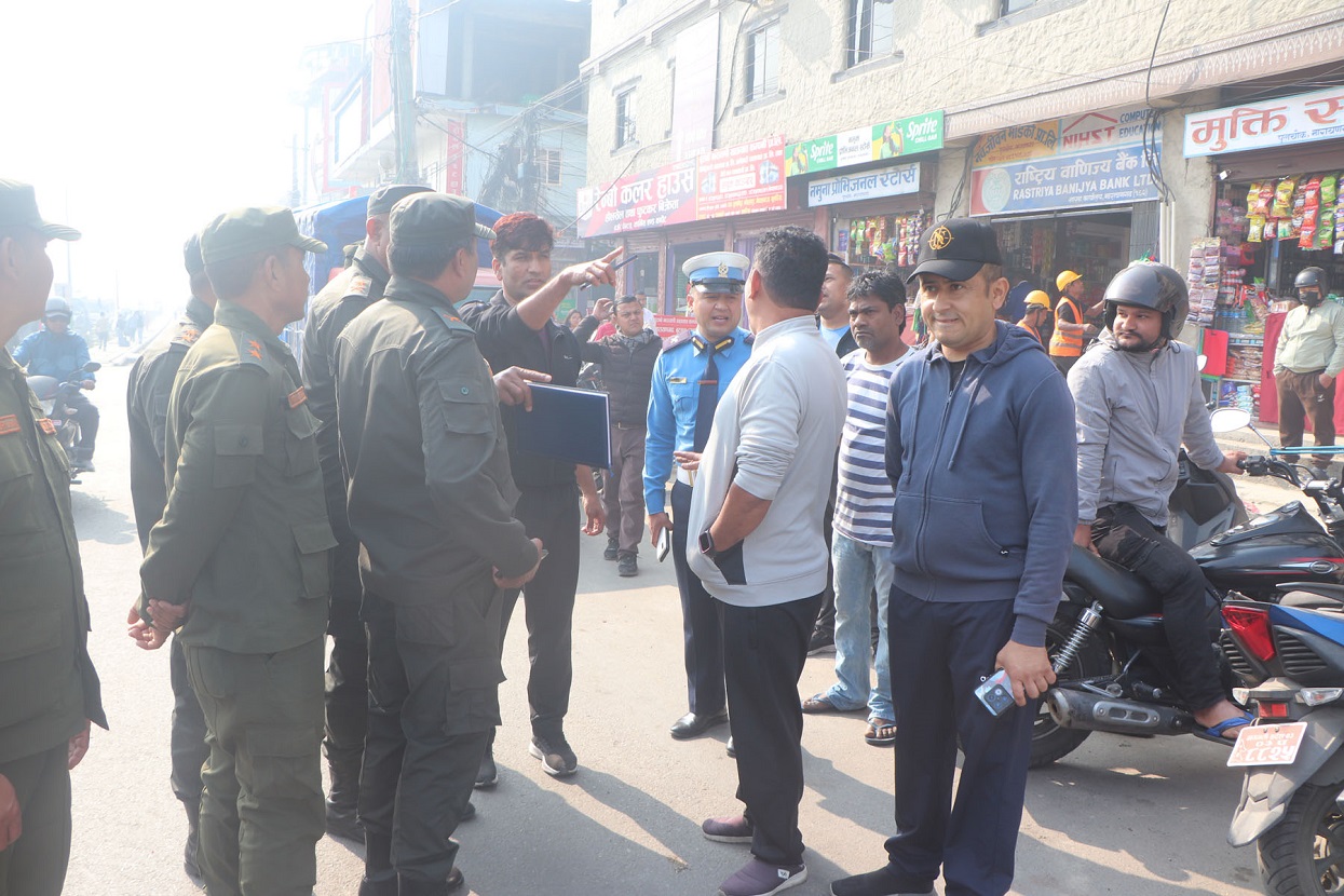 नारायणगढ बजार क्षेत्रमा स्थलगत अनुगमन