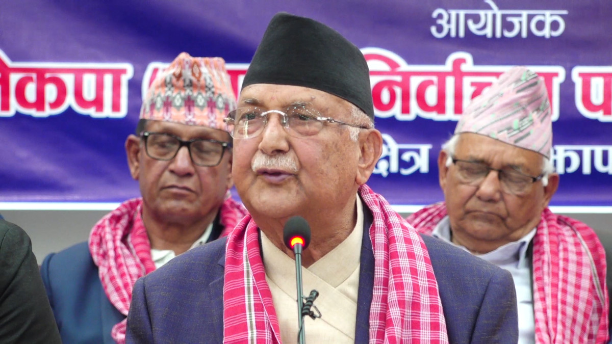 निर्वाचन देश जलाउने र बनाउने बीचको जनमत सङ्ग्रह : ओली