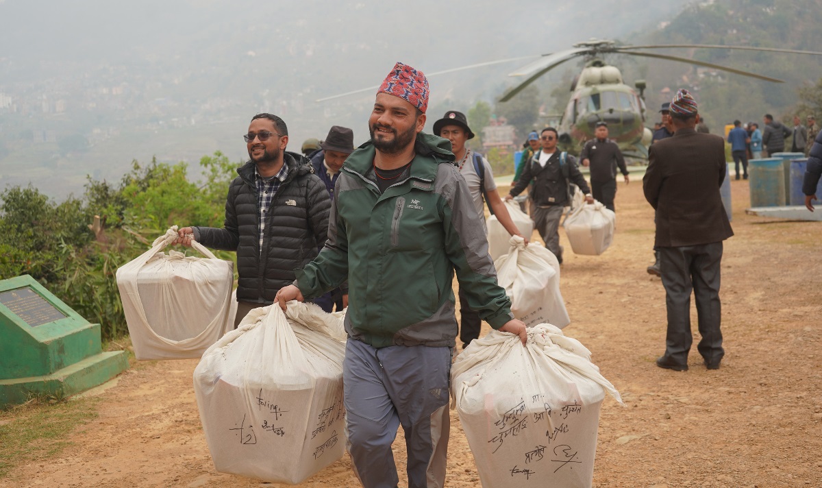 हिमाली क्षेत्रका ३ जिल्लाको मतपत्र ढुवानी हुन बाँकी