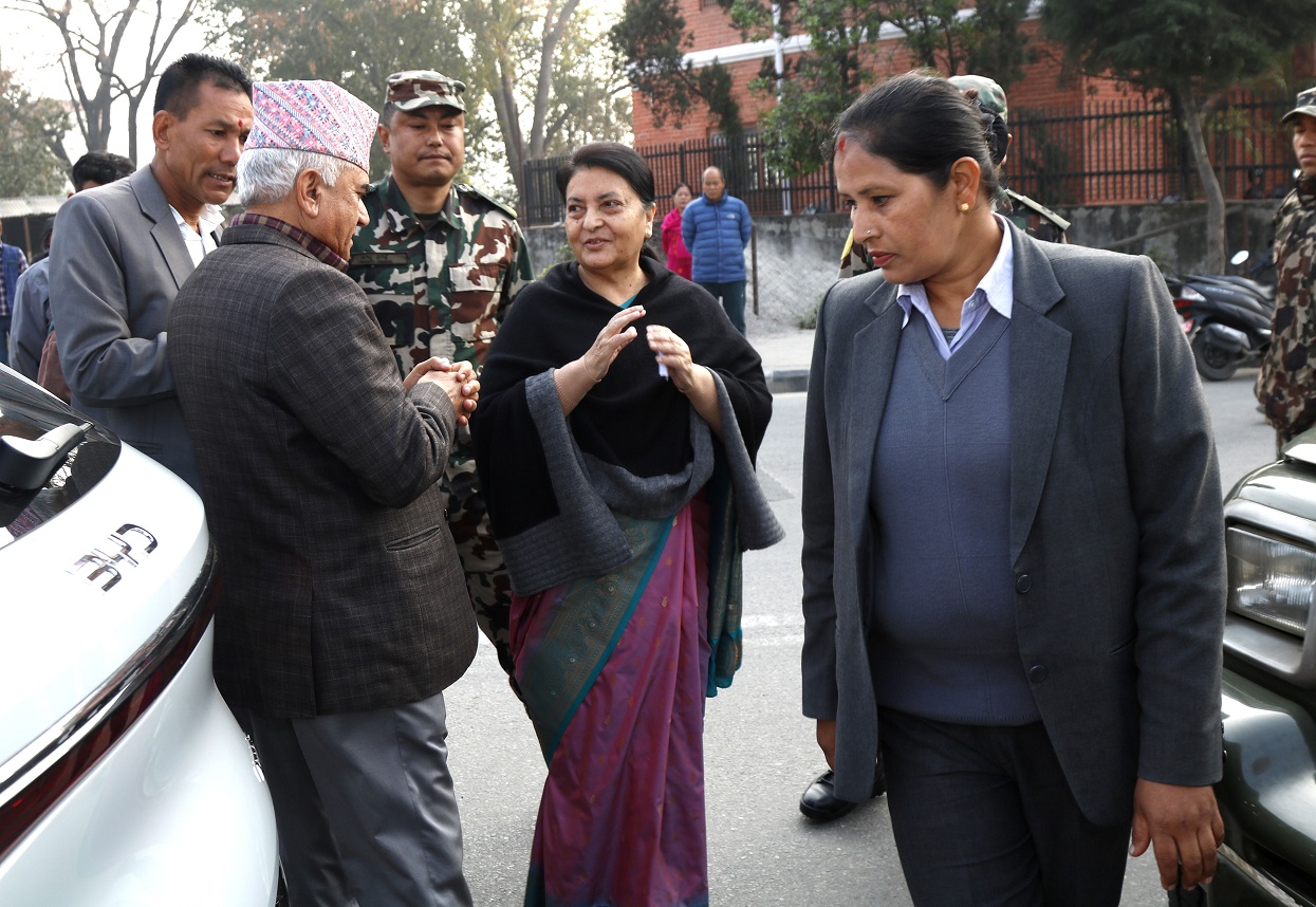 पूर्वराष्ट्रपति विद्यादेवी भण्डारीले गरिन् मतदान