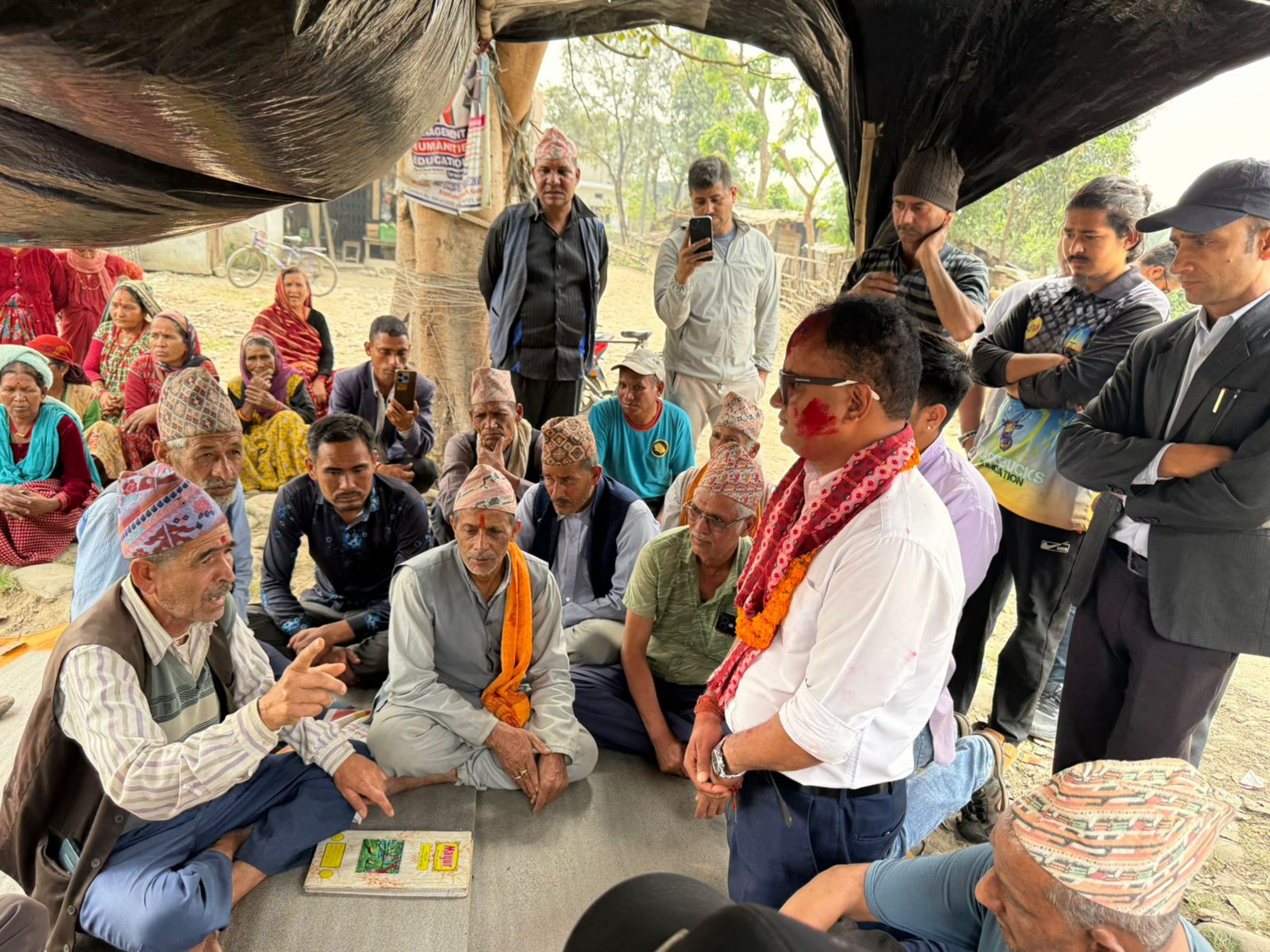 दुई सय दश दिन पछि शुक्लाफाँटा आरक्ष विस्थापितको अनशन अन्त्य