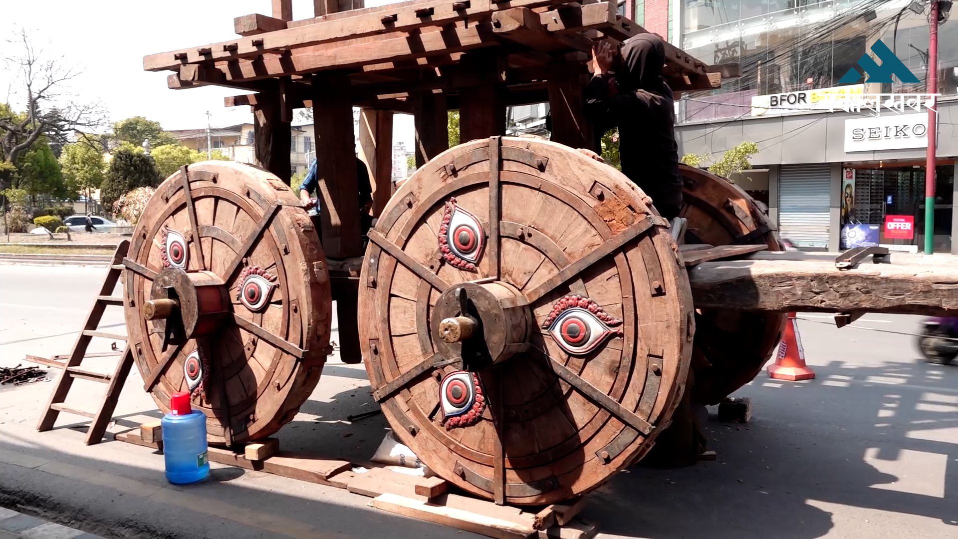 सेतो मच्छिन्द्रनाथको रथ यात्राको लागि रथ निर्माण कार्य सुरु