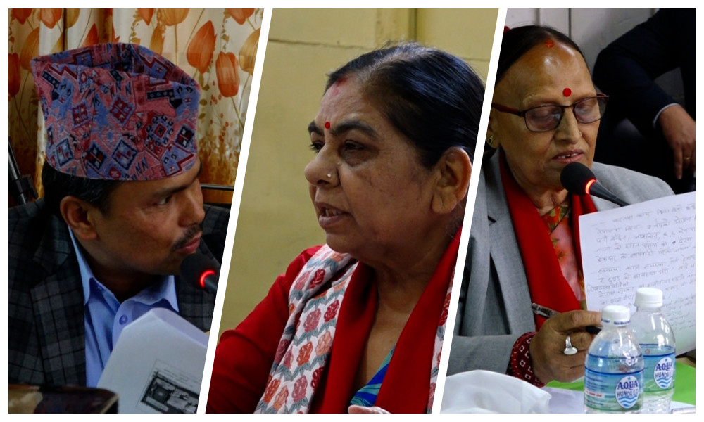 निर्माणाधीन संसद् र ग्यालरी बैठक भवनको निर्माणमा तीव्रता दिन सांसदहरूको सुझाव