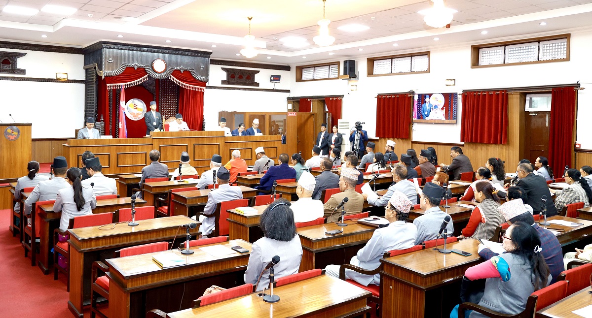 राष्ट्रपतिलाई राष्ट्रिय सभाको धन्यावाद