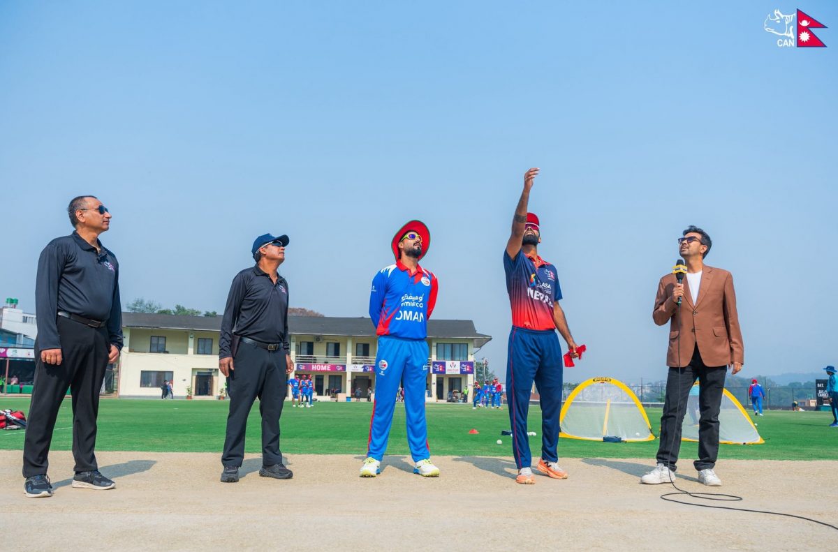 आइसिसी विश्वकप लिग–२ : नेपाल र ओमानबीचको खेल सुरु