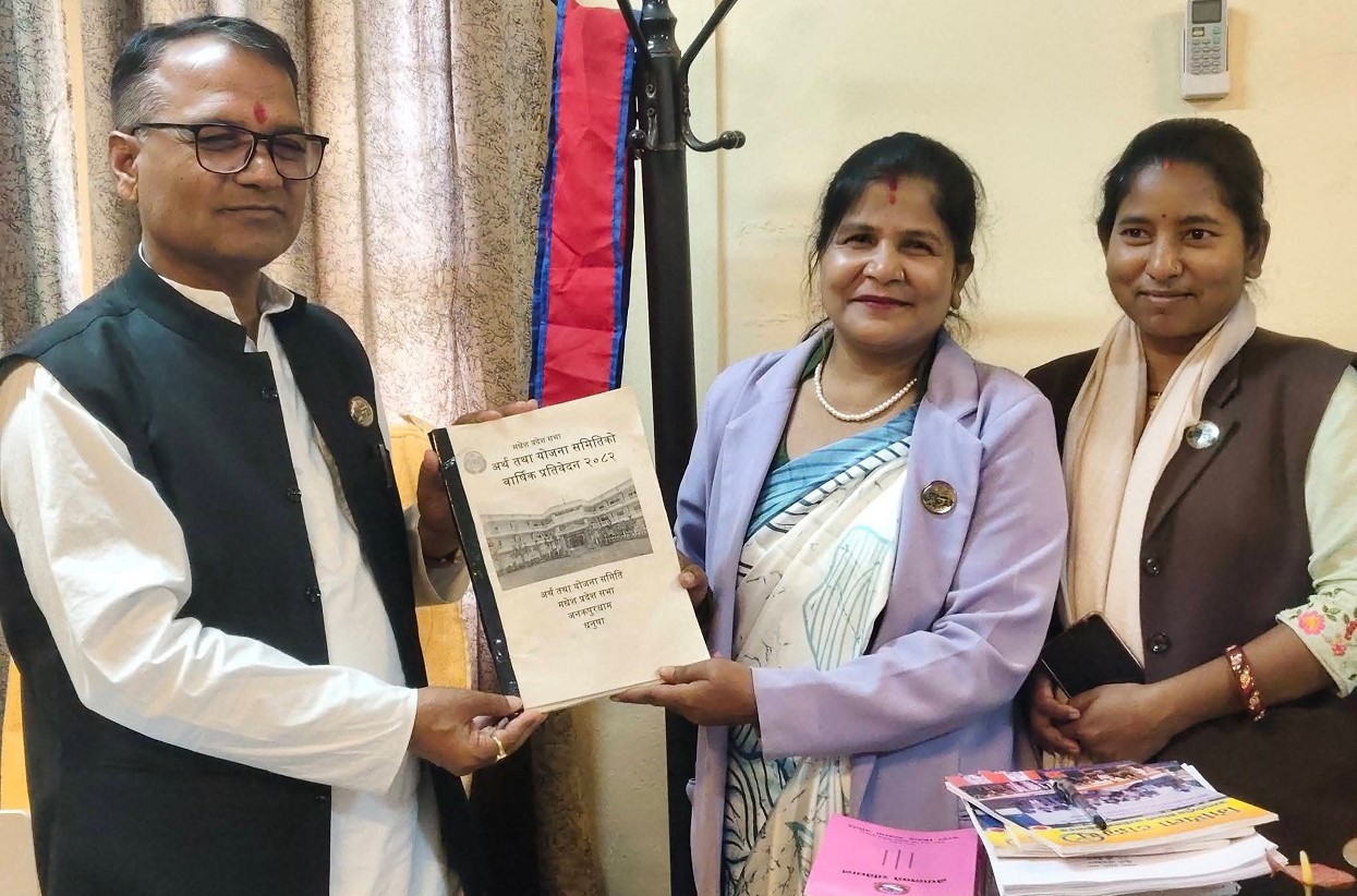 अर्थ तथा योजना समितिको वार्षिक प्रतिवेदन पेस