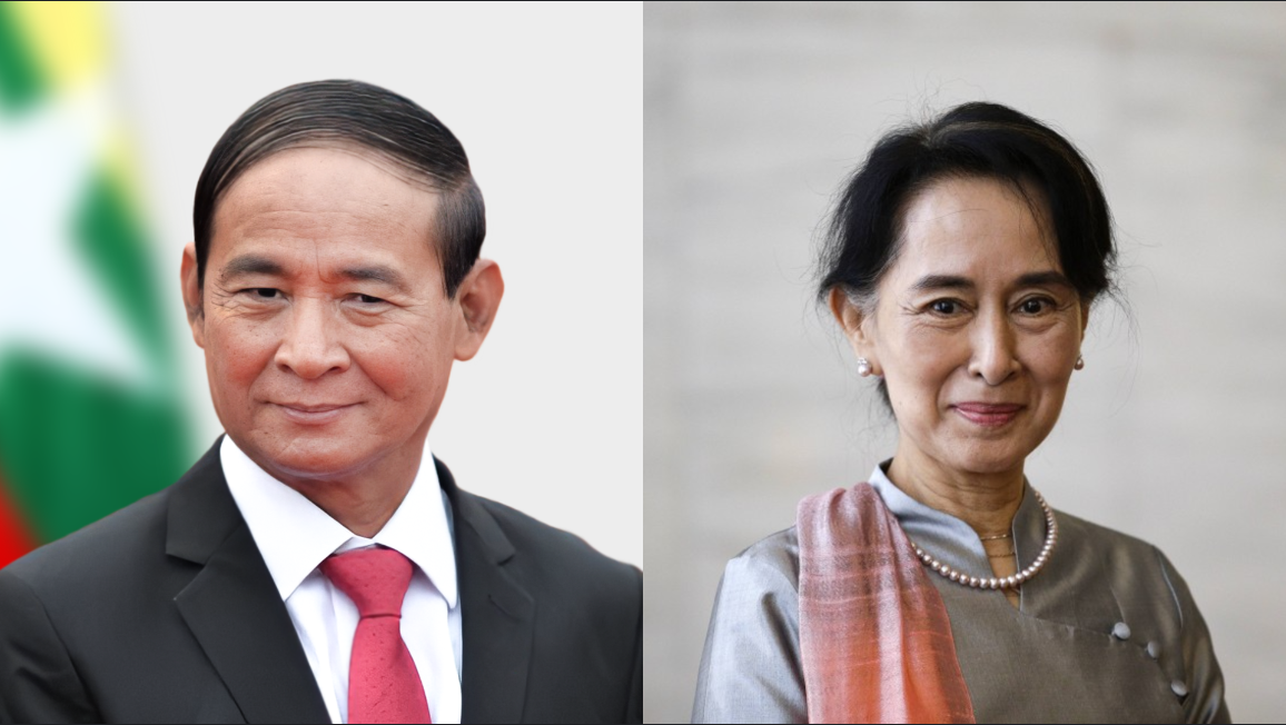 म्यानमारकी पूर्व राष्ट्रपति मिन्टलाई आममाफी, नेतृ सुकीको सजाय कटौती