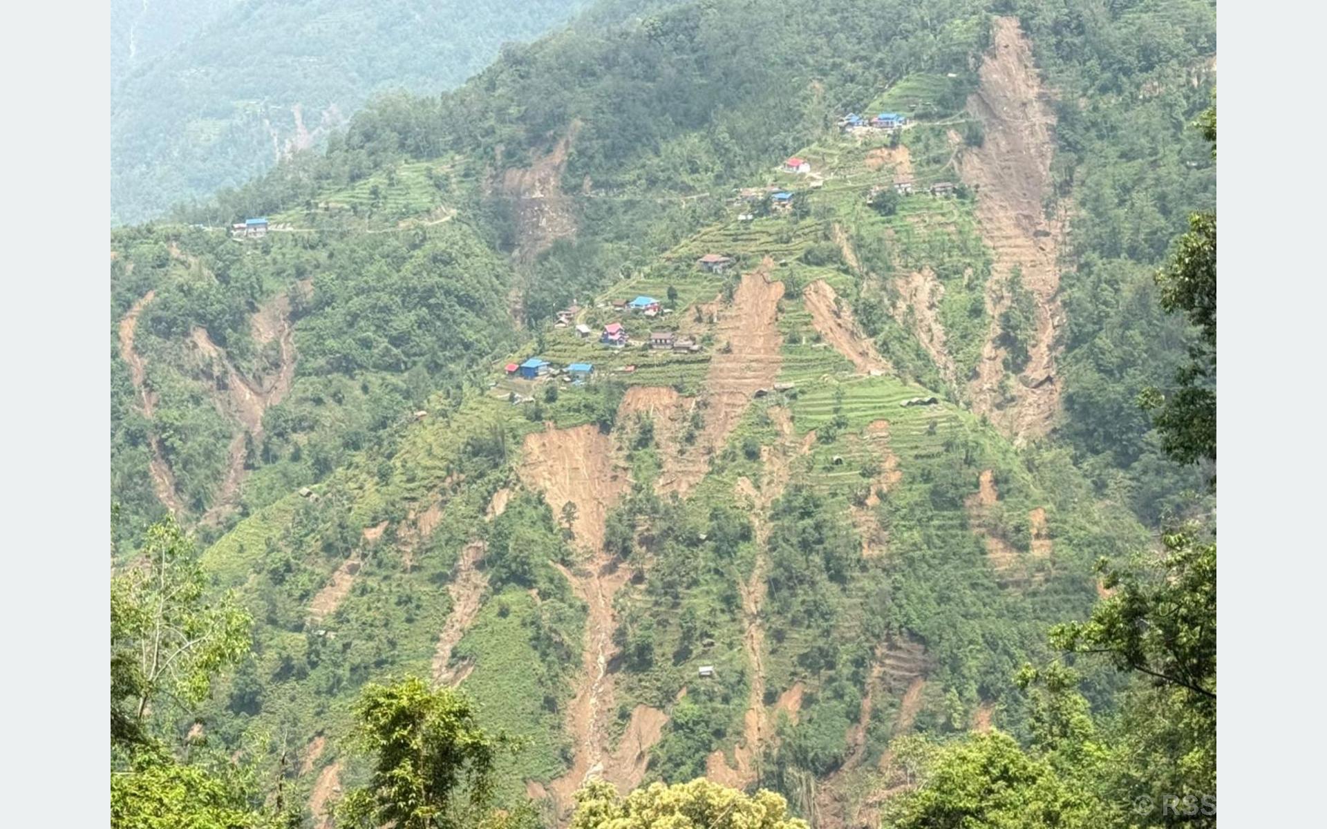 च्याङथापूका २६ घर उच्च जोखिममा