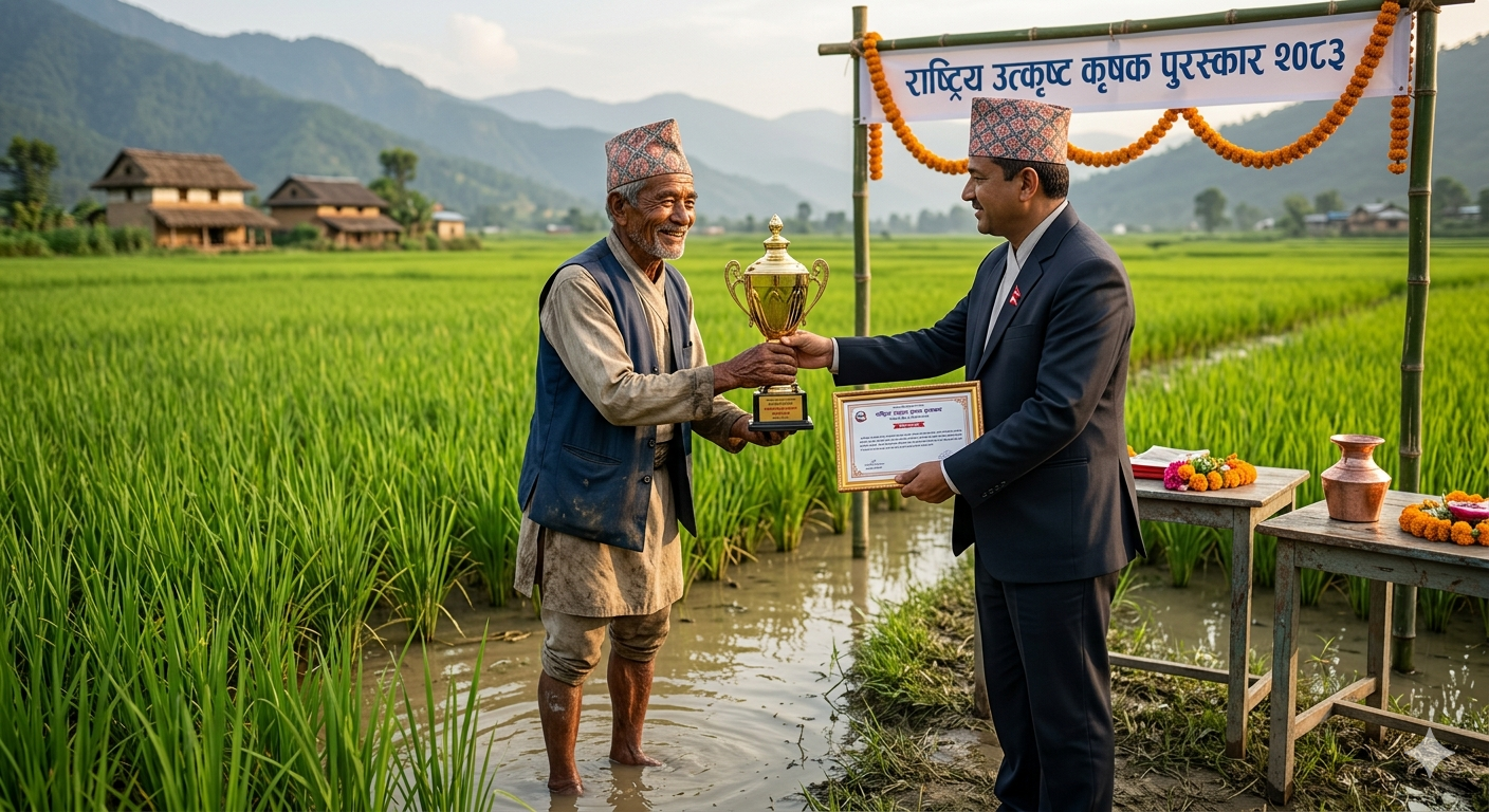 राष्ट्रिय उत्कृष्ट कृषक पुरस्कारबाट १४ जना पुरस्कृत