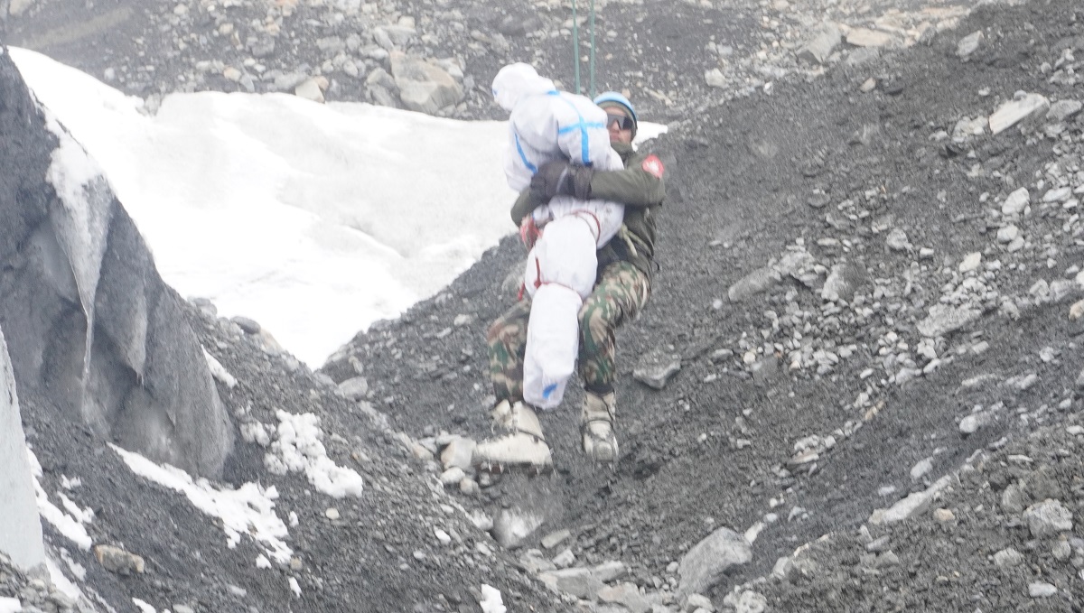 निलगिरि हिमालमा सेनाको खोज तथा उद्धार अभ्यास सम्पन्न