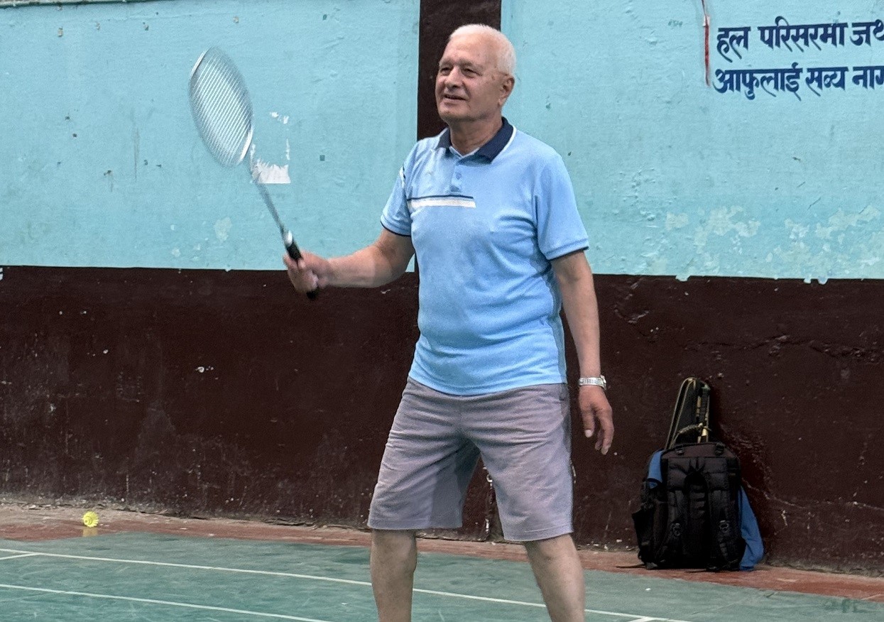 त्रिहत्तर वर्षीय चन्दको ‘ब्याडमिन्टन’ मोह