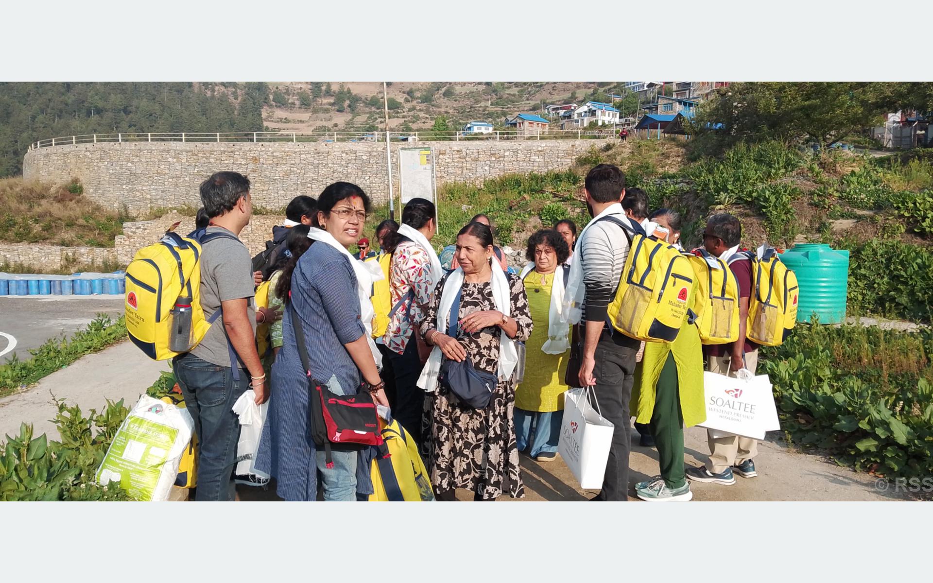 तीन सातामा दुई हजार सात सय पर्यटक हुम्ला भित्रिए