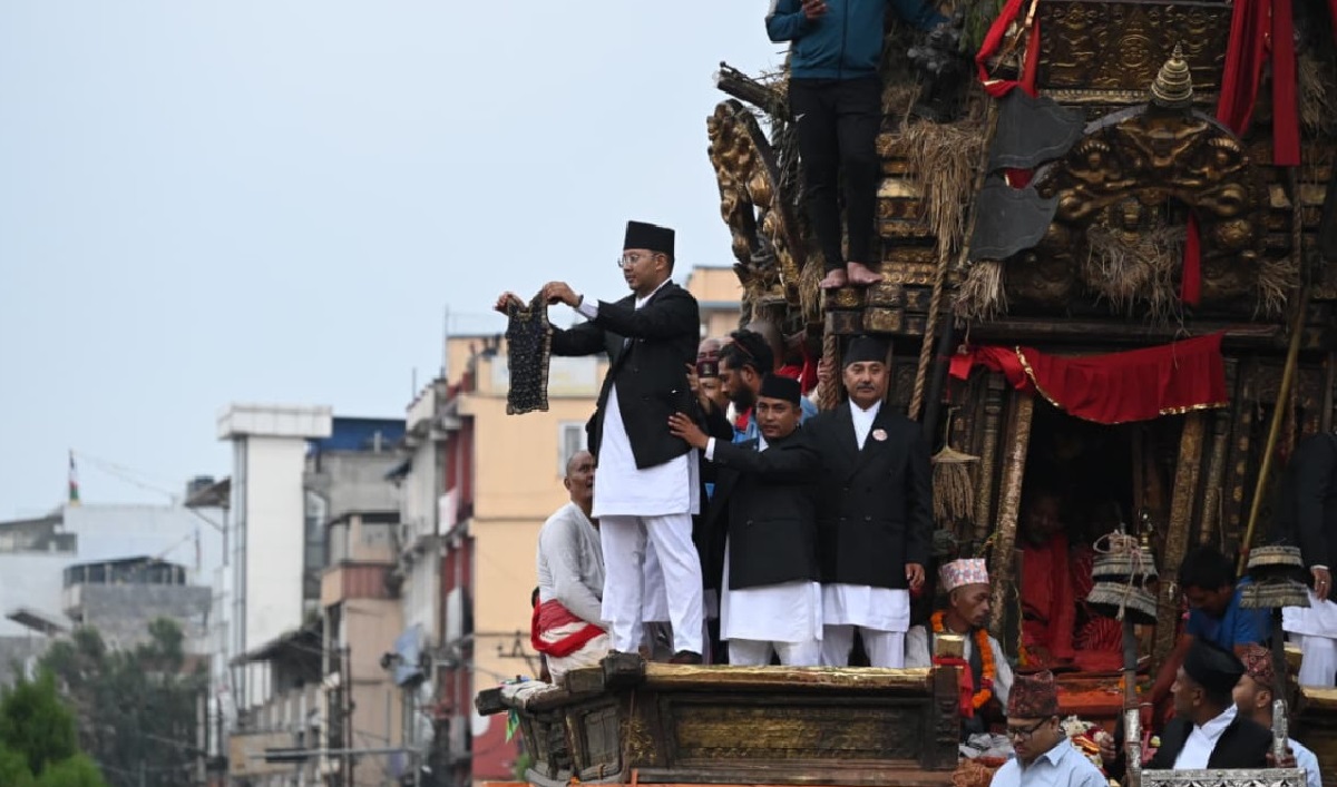 रातो मत्स्येन्द्रनाथको रथयात्राको अन्तिम दिन देखाइयो ‘भोटो’
