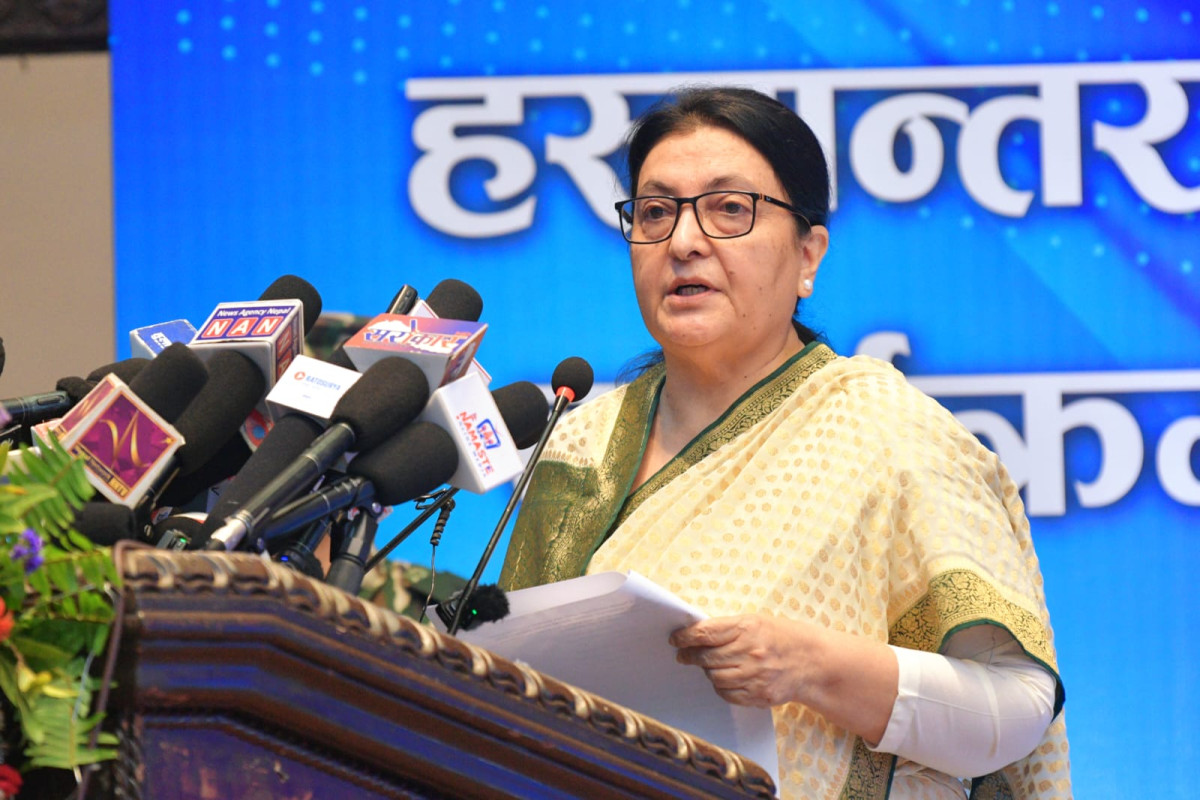 विविधतायुक्त नेपालका लागि प्रत्यक्ष कार्यकारी प्रणाली उपयुक्त छैन: पूर्वराष्ट्रपति भण्डारी
