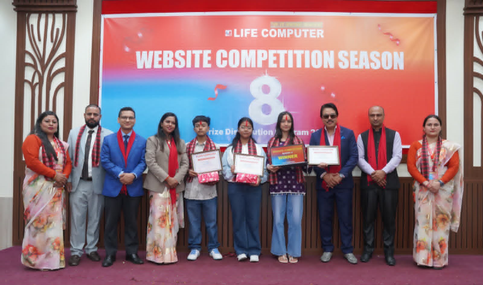अङ्किता भट्टराईले जितिन ‘वेबसाइट निर्माण प्रतियोगिता सिजन ८’ को उपाधि