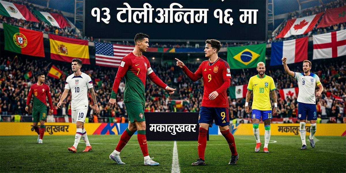 फिफा विश्वकप: १३ टोली अन्तिम १६ मा, युरोपेली जाइन्ट पोर्चुगल र स्पेनको टक्कर