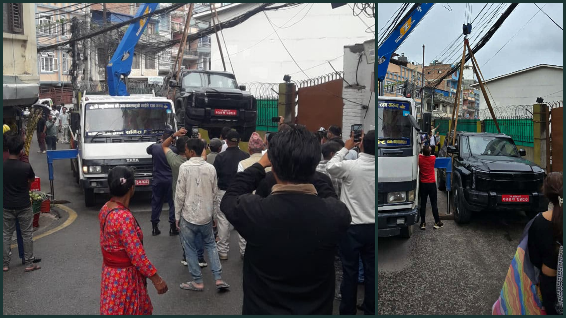 मिडिया हाउसका गेटअगाडि शङ्कास्पद रूपमा पार्क गरिएका गाडी प्रहरीले हटायो